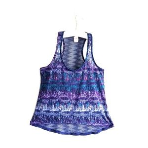 Mossimo Sleeveless Tank Beach Top M digital print